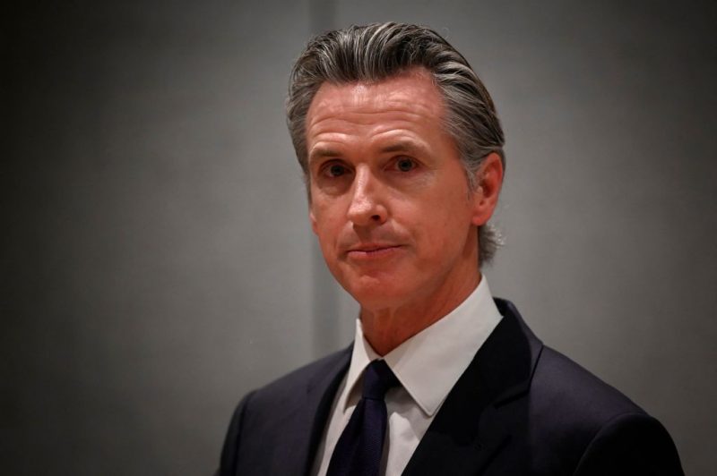 Governor of California Gavin Newsom attends a press conference in Beijing on October 25, 2023. (Photo by WANG Zhao / AFP) (Photo by WANG ZHAO/AFP via Getty Images)